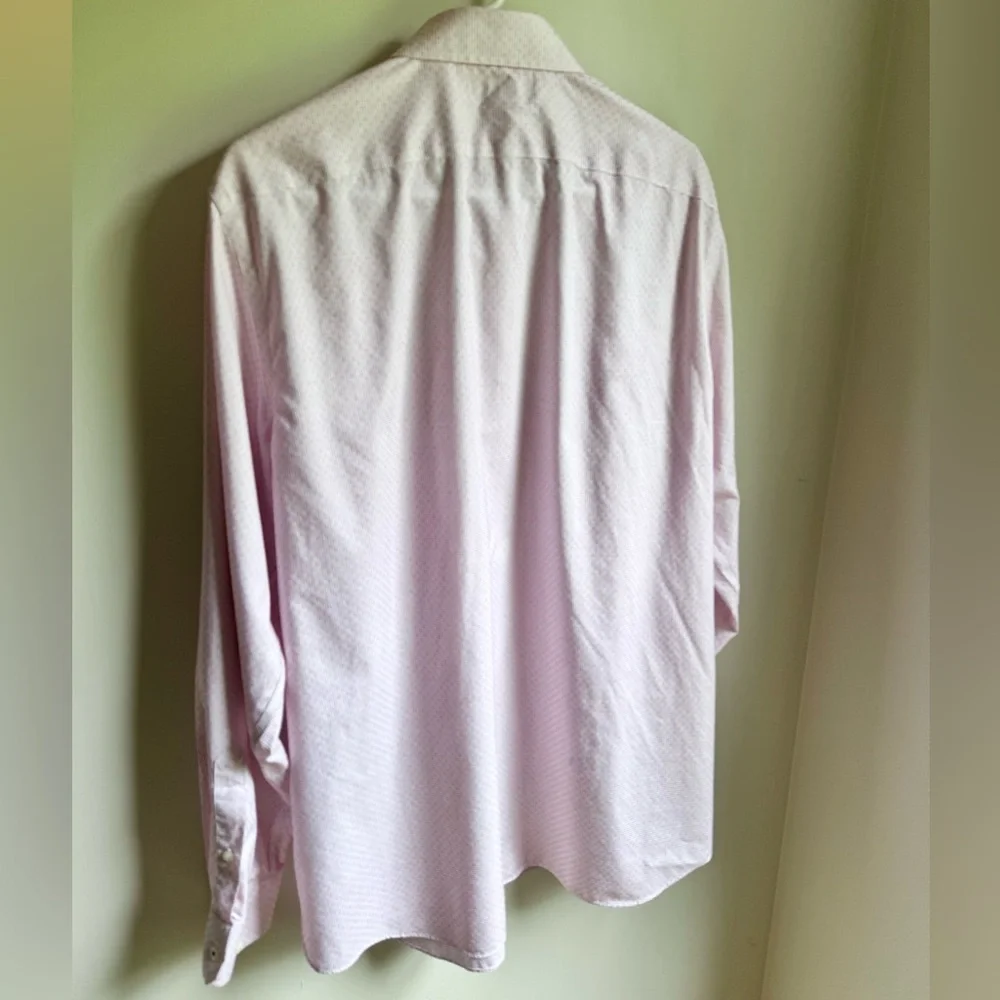 Banana Republic Men’s Standard-Fit Non-Iron Cotton Shirt Size‎ XL Burgundy White